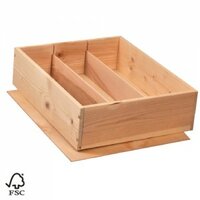 Houten Wijnkist 3 flessen